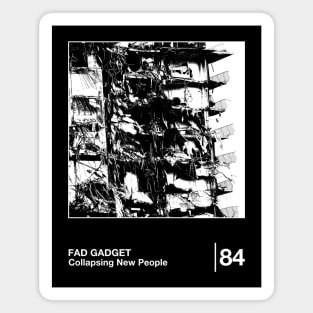 Fad Gadget / Minimal Style Graphic Artwork Design Magnet